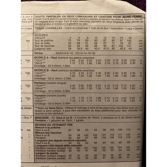 McCalls Sewing pattern3503 suit sewing pattern sz 12 14 16 18 - Picture 5 of 6